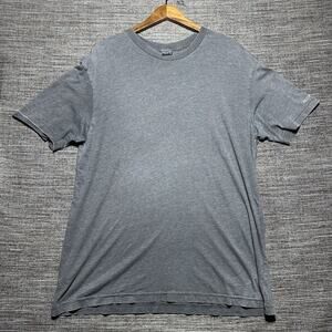 Volcom Vintage Shirt Men's XL Gray Plain Solid Short Sleeve Y2k Skater